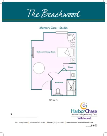 Floorplan of HarborChase of Wildwood, Assisted Living, Wildwood, FL 4