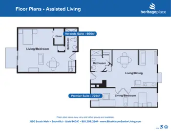 Floorplan of Heritage Place, Assisted Living, Bountiful, UT 2