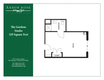 Floorplan of Jerome Home, Assisted Living, New Britain, CT 5