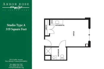 Floorplan of Jerome Home, Assisted Living, New Britain, CT 7