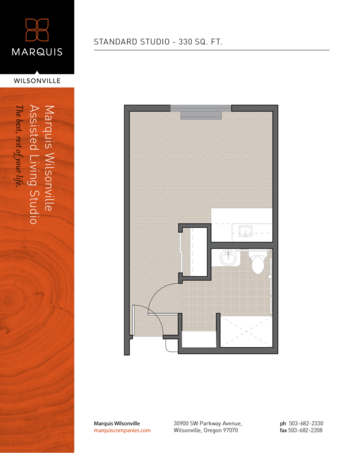 Floorplan of Marquis Wilsonville Assisted Living, Assisted Living, Wilsonville, OR 2