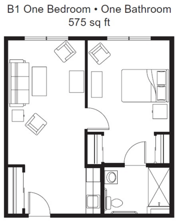 Floorplan of Ocean Ridge Assisted Living, Assisted Living, Coos Bay, OR 4