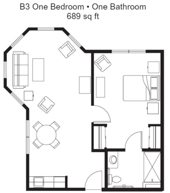 Floorplan of Ocean Ridge Assisted Living, Assisted Living, Coos Bay, OR 6