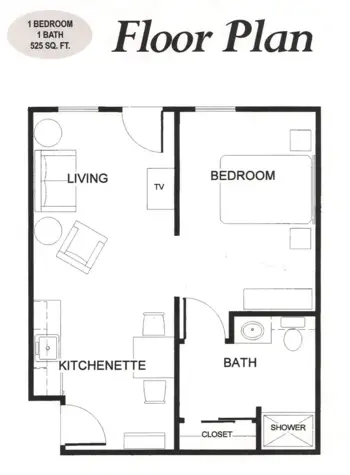 Floorplan of Pafford Place, Assisted Living, Burnet, TX 1