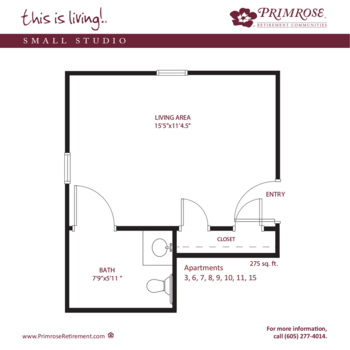 Floorplan of Primrose Basic Care and Memory Cottages, Assisted Living, Memory Care, Aberdeen, SD 2