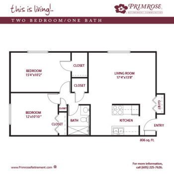 Floorplan of Primrose Basic Care and Memory Cottages, Assisted Living, Memory Care, Aberdeen, SD 6
