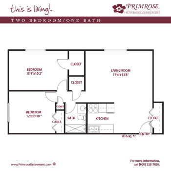Floorplan of Primrose Basic Care and Memory Cottages, Assisted Living, Memory Care, Aberdeen, SD 7