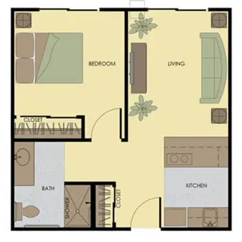 Floorplan of Royal Columbian Retirement Inn, Assisted Living, Kennewick, WA 1