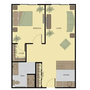 Floorplan of Royal Columbian Retirement Inn, Assisted Living, Kennewick, WA 3