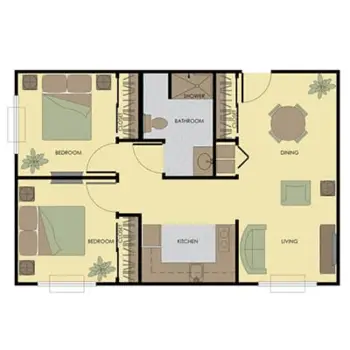 Floorplan of Royal Columbian Retirement Inn, Assisted Living, Kennewick, WA 5