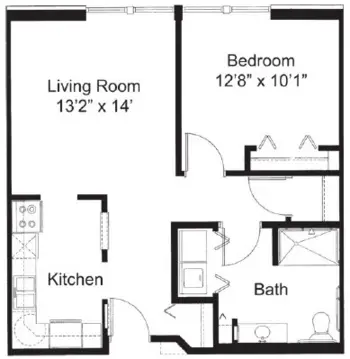 Floorplan of St. Andrew's Village, Assisted Living, Memory Care, Mahtomedi, MN 1