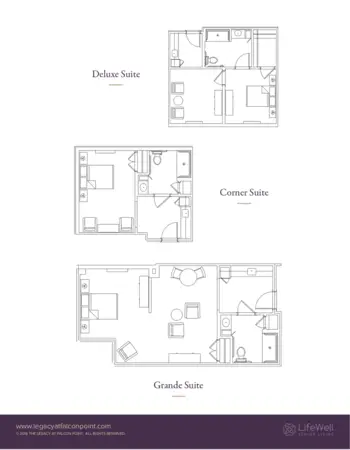 Floorplan of The Legacy at Falcon Point, Assisted Living, Katy, TX 2