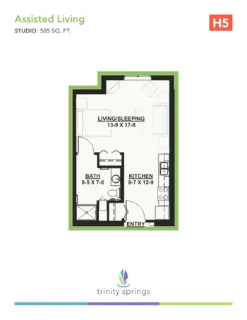 Floorplan of Trinity Springs, Assisted Living, Oxford, FL 5