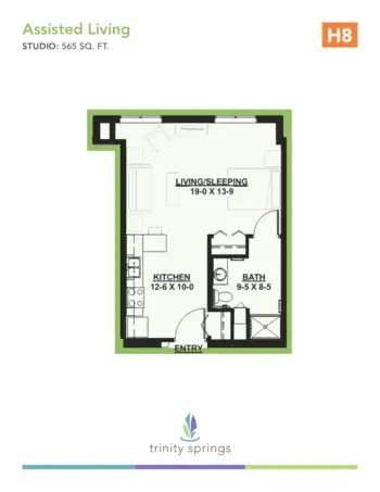 Floorplan of Trinity Springs, Assisted Living, Oxford, FL 8