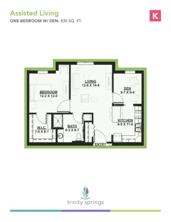 Floorplan of Trinity Springs, Assisted Living, Oxford, FL 10