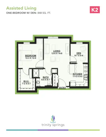 Floorplan of Trinity Springs, Assisted Living, Oxford, FL 11