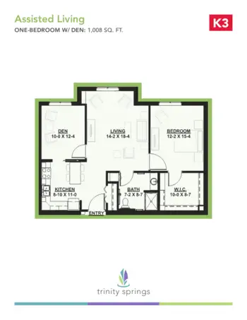 Floorplan of Trinity Springs, Assisted Living, Oxford, FL 12