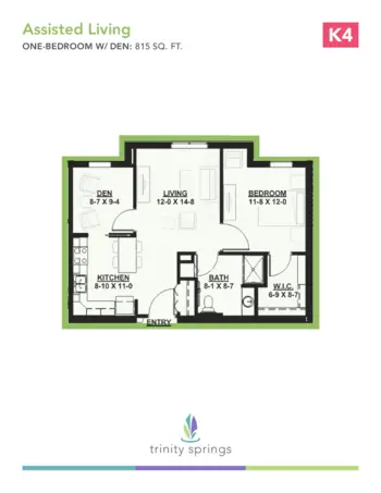 Floorplan of Trinity Springs, Assisted Living, Oxford, FL 13