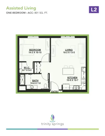 Floorplan of Trinity Springs, Assisted Living, Oxford, FL 15