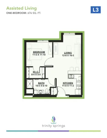 Floorplan of Trinity Springs, Assisted Living, Oxford, FL 16