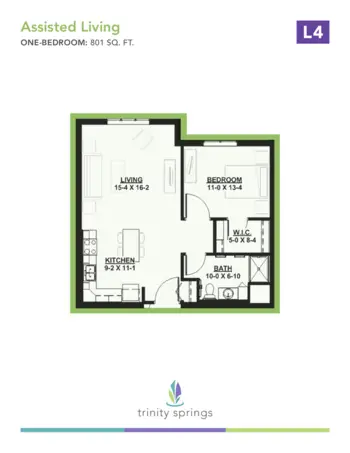 Floorplan of Trinity Springs, Assisted Living, Oxford, FL 17