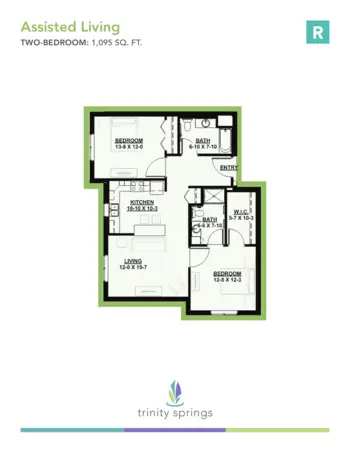 Floorplan of Trinity Springs, Assisted Living, Oxford, FL 18