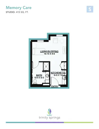 Floorplan of Trinity Springs, Assisted Living, Oxford, FL 19