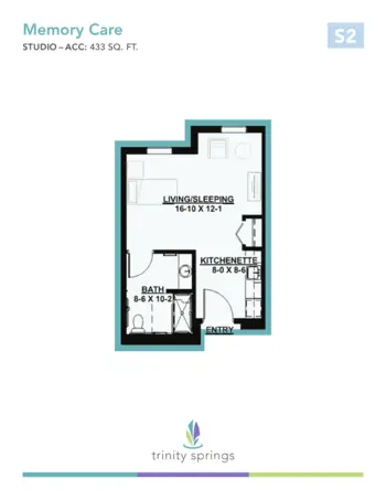 Floorplan of Trinity Springs, Assisted Living, Oxford, FL 20
