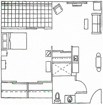 Floorplan of Woodland Heights, Assisted Living, Tigard, OR 1