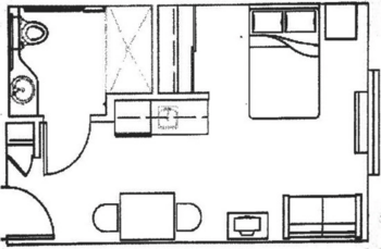 Floorplan of Woodland Heights, Assisted Living, Tigard, OR 3