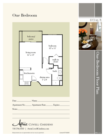 Floorplan of Atria Covell Gardens, Assisted Living, Davis, CA 2