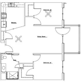Floorplan of Becher Terrace, Assisted Living, Milwaukee, WI 2
