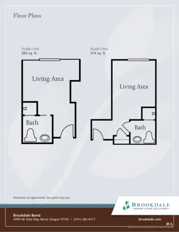 Floorplan of Brookdale Bend, Assisted Living, Bend, OR 1