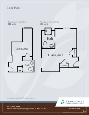 Floorplan of Brookdale Bend, Assisted Living, Bend, OR 2