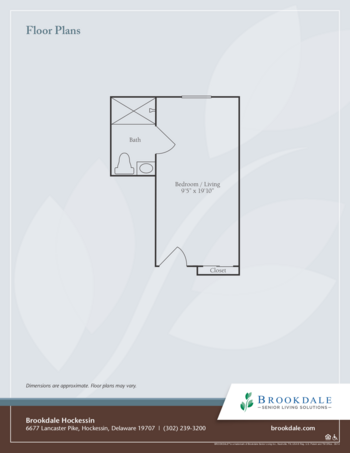 Floorplan of Brookdale Hockessin, Assisted Living, Hockessin, DE 1
