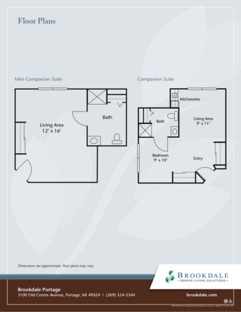 Floorplan of Brookdale Portage Assisted Living, Assisted Living, Portage, MI 2
