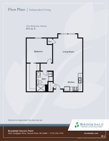 Floorplan of Brookdale Stevens Point, Assisted Living, Memory Care, Stevens Point, WI 2