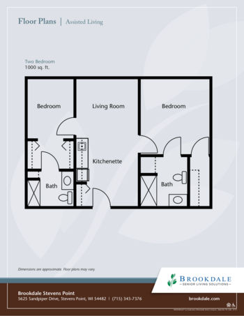 Floorplan of Brookdale Stevens Point, Assisted Living, Memory Care, Stevens Point, WI 7