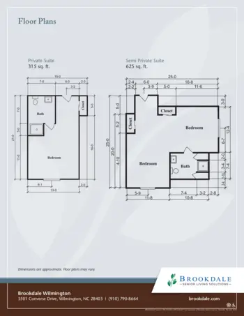 Floorplan of Brookdale Wilmington, Assisted Living, Wilmington, NC 1