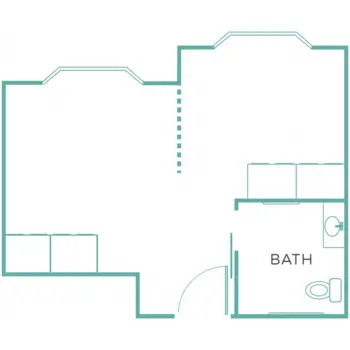 Floorplan of Cadance Living Poway Gardens, Assisted Living, Poway, CA 10