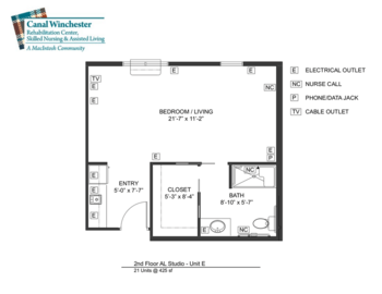 Floorplan of Canal Winchester Care Center, Assisted Living, Canal Winchester, OH 1