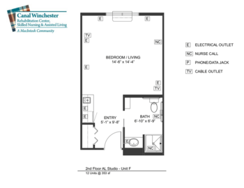 Floorplan of Canal Winchester Care Center, Assisted Living, Canal Winchester, OH 2