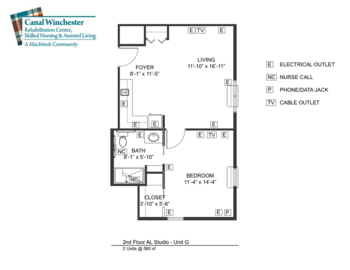 Floorplan of Canal Winchester Care Center, Assisted Living, Canal Winchester, OH 3