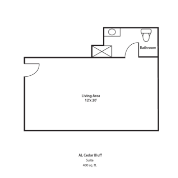 Floorplan of Commonwealth Senior Living at Cedar Bluff, Assisted Living, Memory Care, Cedar Bluff, VA 1