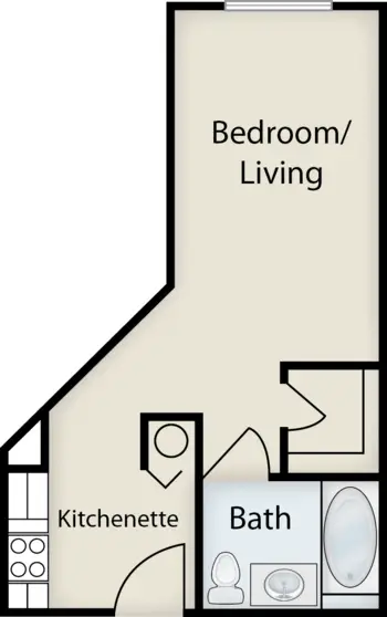 Floorplan of Commonwealth Senior Living at Charlottesville, Assisted Living, Memory Care, Charlottesville, VA 1