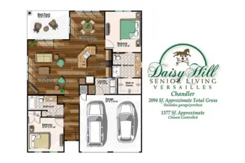 Floorplan of Daisy Hill Senior Living, Assisted Living, Versailles, KY 3