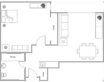 Floorplan of Grace Manor Senior Living, Assisted Living, Eugene, OR 1