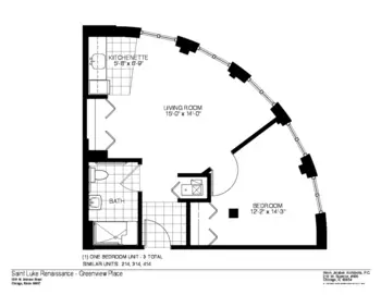 Floorplan of Greenveiw Place, Assisted Living, Chicago, IL 1