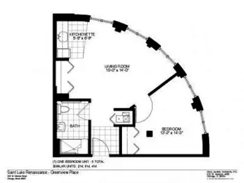 Floorplan of Greenveiw Place, Assisted Living, Chicago, IL 2