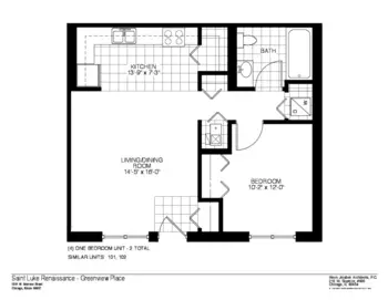 Floorplan of Greenveiw Place, Assisted Living, Chicago, IL 3